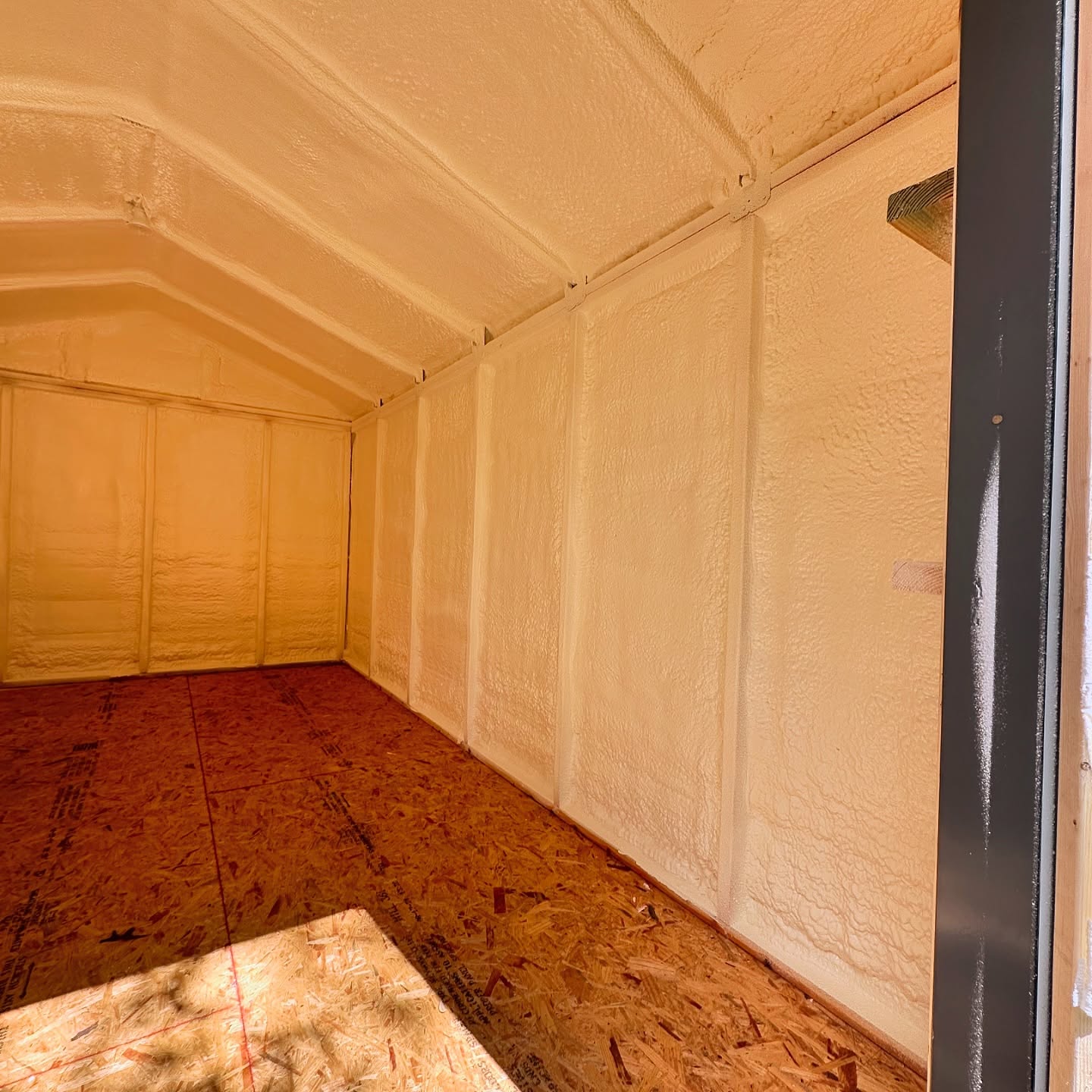 Spray foam in residential attic
