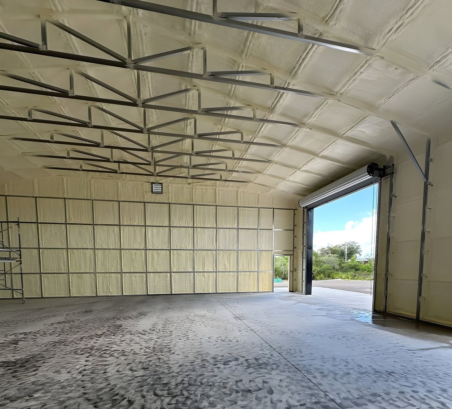 Loose-fill cellulose blown in